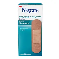 Curativo Nexcare 3M Microporoso 10 Unidades