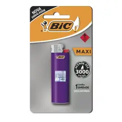 Isqueiro Bic Maxi Cores Variadas 1 Unidade