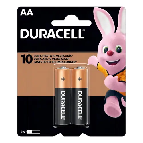 Pilha Duracell Alcalina AA Pequena 2un