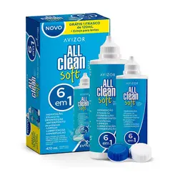 All Clean Soft 6 em 1 kit Solução para Lentes 350ml + 120ml