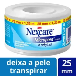 Fita Micropore Branca Nexcare 25mm x 1,35m