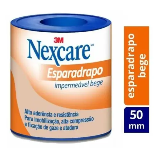 Esparadrapo Impermeavel Nexcare Bege 50mm X 3m