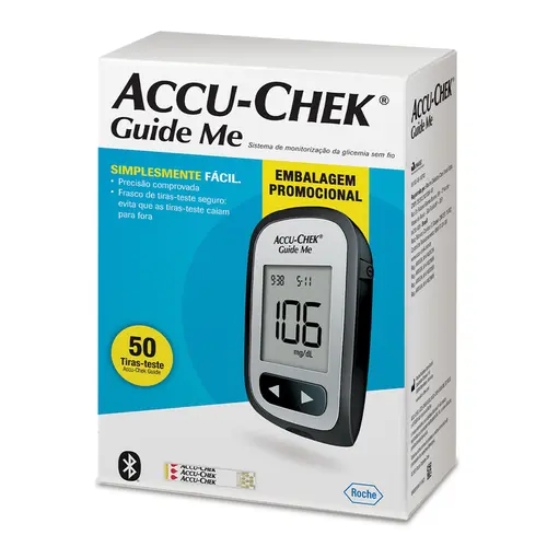 Accu-Chek Active Kit Monitor de Glicemia Completo 50 Tiras