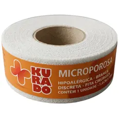 Fita Microporosa Branco Kurado 1,2cm x 4,5m Unidade