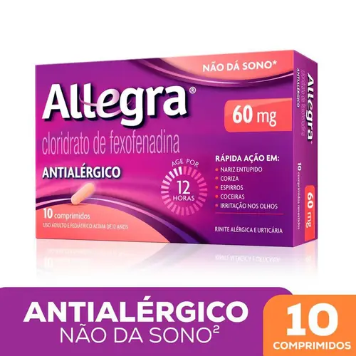 Allegra 60mg 10 Comprimidos