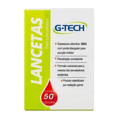Lancetas G-tech Com 50 Unidades