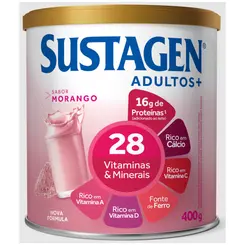 Complemento Alimentar Sustagen Adulto Morango 400g