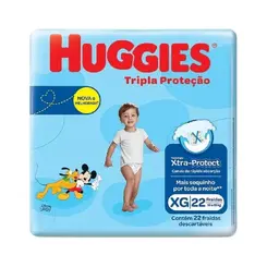 Fralda Huggies Tripla Proteção Xg 22 Unidades