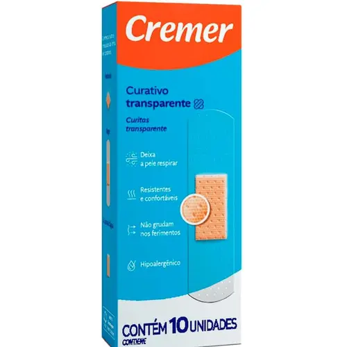Curativo Cremer Care Transparente 10 Unidades