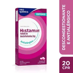 Histamin 2mg Com 20 Comprimidos