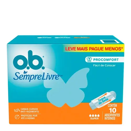 Absorvente Ob Super Edição Limitada 10 Unidades