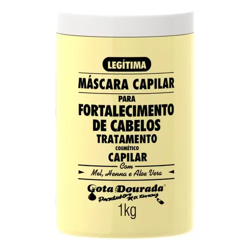 Máscara de Tratamento Capilar Gota Dourada Fortalecimento de Cabelos 1kg