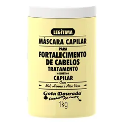 Máscara de Tratamento Capilar Gota Dourada Fortalecimento de Cabelos 1kg