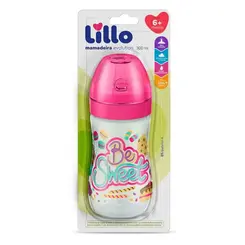 Mamadeira Divertida Lillo Rosa 300ml