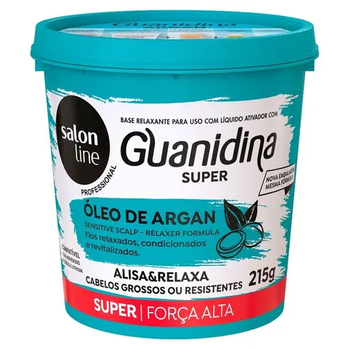 Kit Alisante Salon Line Guanidina Óleo De Argan Super 215g