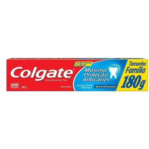 Creme Dental Colgate Maxima Protecao Anticaries  Tamanho familia 180g