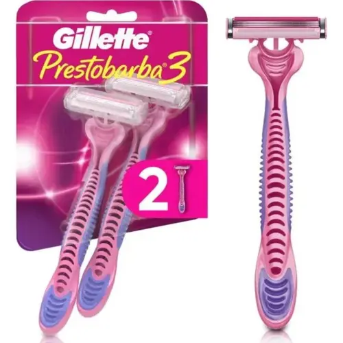 Aparelho de Depilação Descartável Gillette Prestobarba3 For Women 2 Unidades