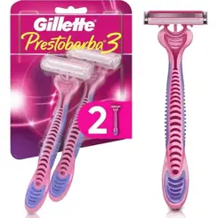 Aparelho de Depilação Descartável Gillette Prestobarba3 For Women 2 Unidades