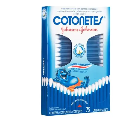 Cotonetes  Hastes Flexíveis 75 Unidades