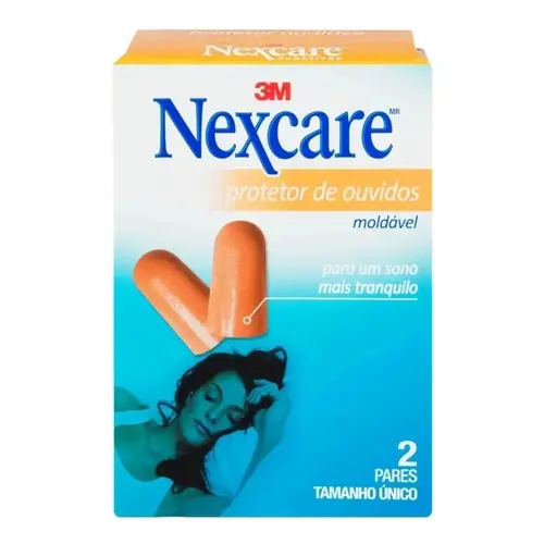 Protetor Auricular Nexcare Com 2 Pares