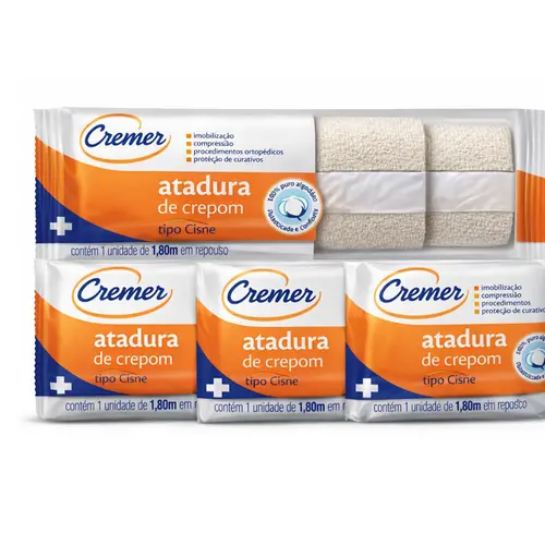 Atadura Crepom Cremer Cysne 25cmx1,80m