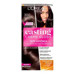 Tintura Casting Creme Gloss Nº 300 Castanho Escuro  - 150g
