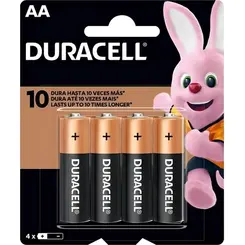 Pilha Duracell Alcalina Palito AA 4 Unidades