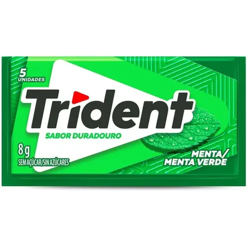 Chiclete Trident Menta Verde 5Un