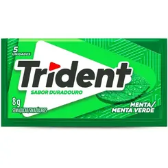 Chiclete Trident Menta Verde 5Un