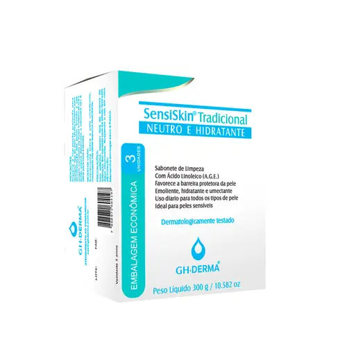 Sabonete GH Derma Sensiskin Neutro e Hidratante c/3 und 100g