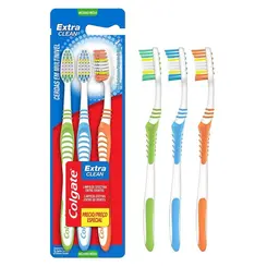Escova Dental Colgate Extra Clean Média Leve 3 Pague 2