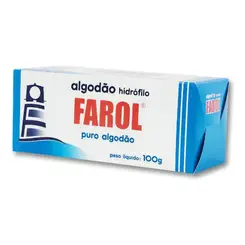 Algodão Hidrófilo Puro Farol 100g