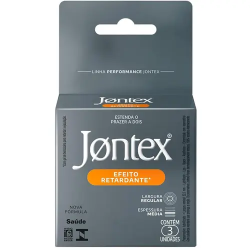 Jontex Preservativo Ereção Prolongada Com 3 Unidade