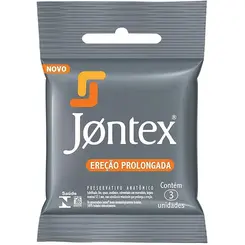 Preservativo Jontex Marathon Ereção Prolongada 3 Unidades