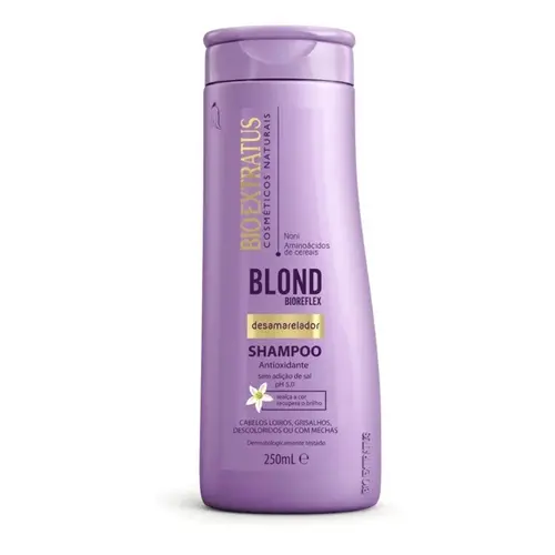 Shampoo Blond Bioreflex Desamarelador Bio Extratus 250ml