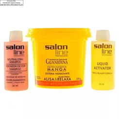 Kit Alisante Salon Line Guanidina Manga 218g