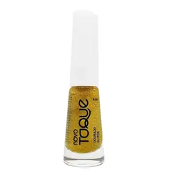 Esmalte Novo Toque Dourado Glitter 8ml