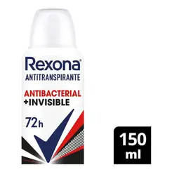 Desodorante Rexona Aero Antibacterial E Invisible 150ml