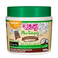 Máscara Capilar Salon Line Tô De Cacho Meu Pudinzinho De Coco 500g