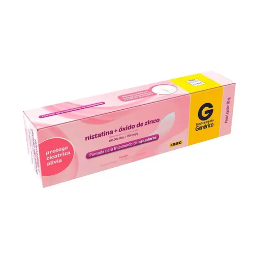 Nistatina + Óxido De Zinco Pomada 60g - Cimed - Genérico