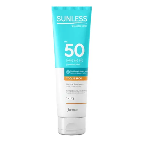 Protetor Solar Sunless Fps50 Toque Seco Não Oleoso 120g