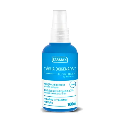 Água Oxigenada Farmax Antisséptico Spray 10v 100ml