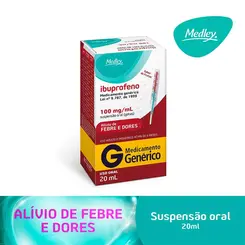 Ibuprofeno 100mg Sabor Frutas 20ml - Medley