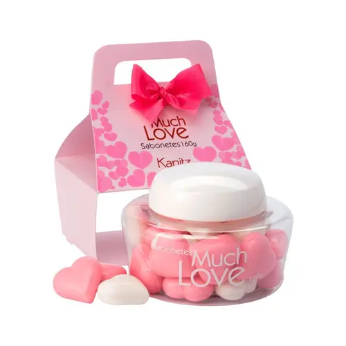 Sabonete Much Love Mini Coração Pink 160g