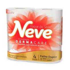Papel Higiênico Neve Folha Dupla 30m Com 4 Rolos