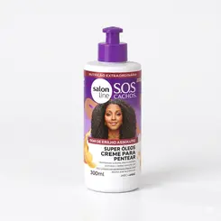Creme Para Pentear Salon Line Sos Cachos Super Óleos Nutritivos 300ml