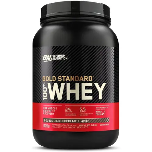 Suplemento Alimentar Whey Gold Standard Probiótica Sabor Chocolate 909g