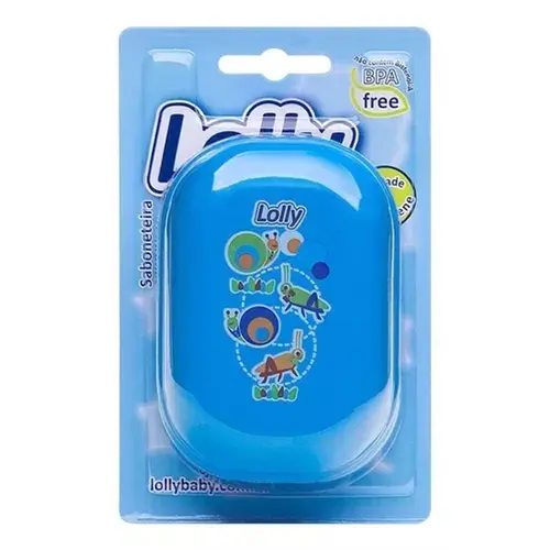 Saboneteira Infantil Lolly Azul 1 Unidade