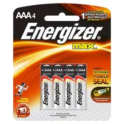 Pilha Energizer AAA 4 Unidades