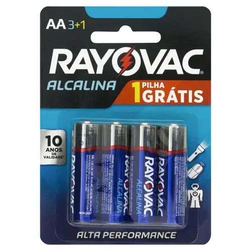Pilha Rayovac Alc Aa 2un